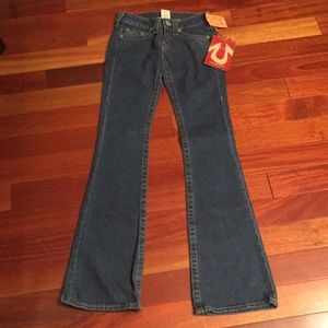 NWT True Religion Boot Cut Jeans, Sz 24